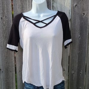 Black & White Top from Charlotte Russe